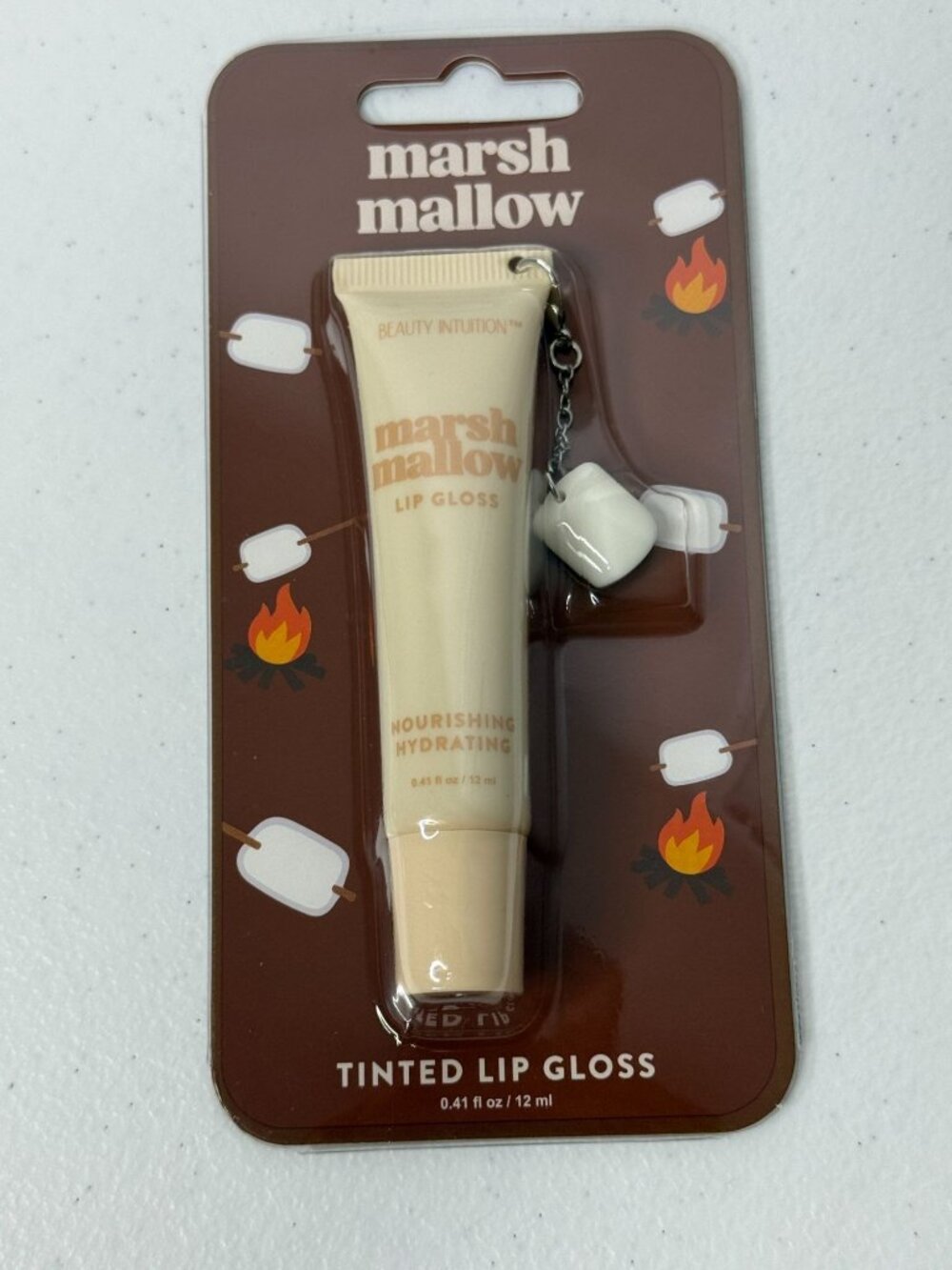 Beauty Intuition Marshmallow Lip Gloss Charm S'mores Kawaii